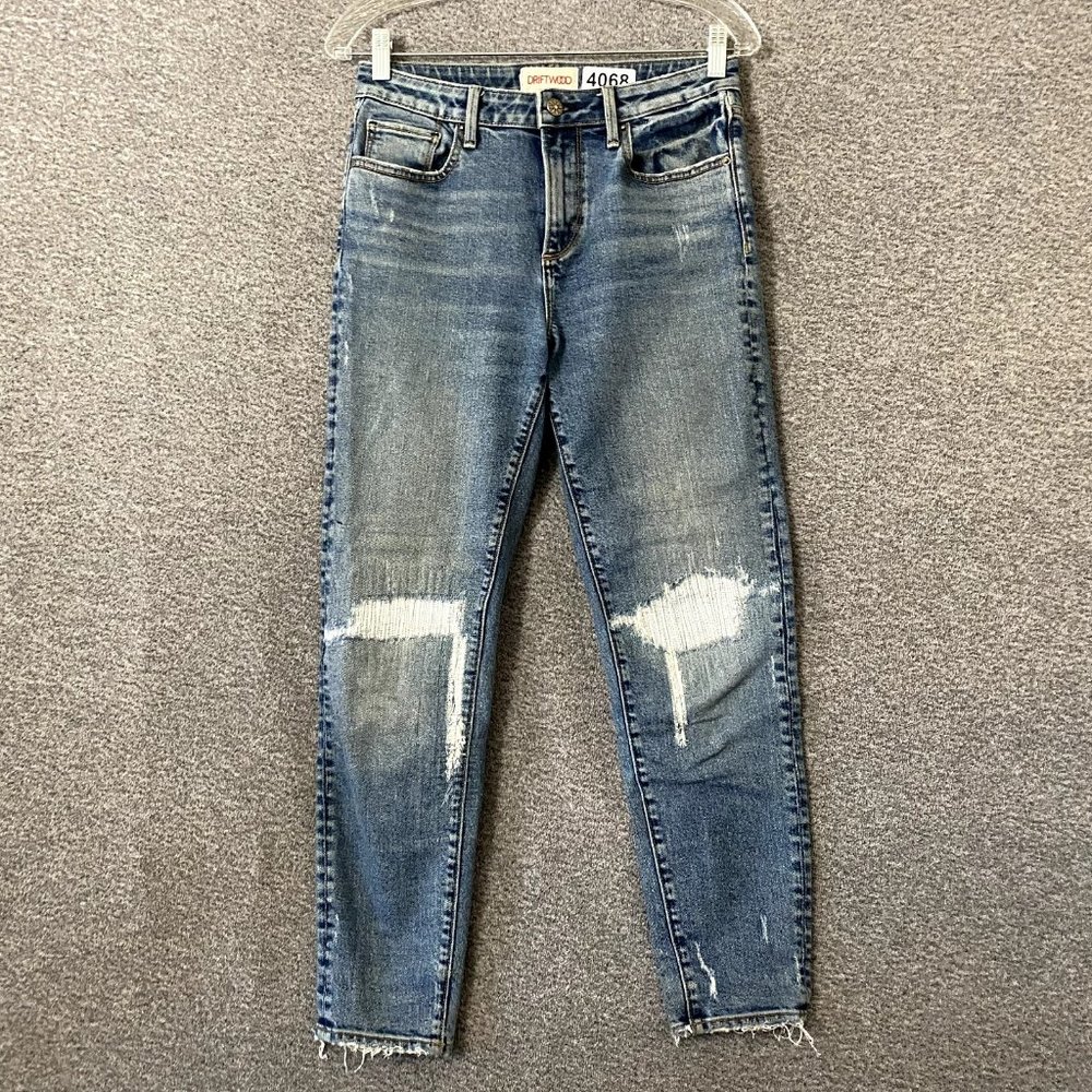 Driftwood Women’s Size 26 x 27 Gizelle High Waisted Distressed Skinny Jeans